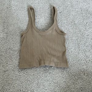 Beige Crop Top